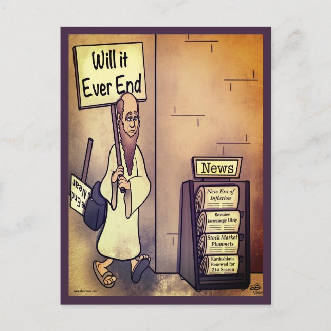 Will It Ever End Poster Postcard (Front)
