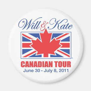 WILL & KATE CANADIAN TOUR MAGNET