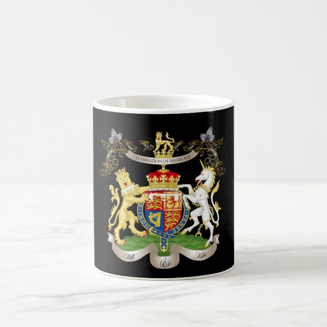 Will+Kate Memorabilia Mugs, customisable colour! Coffee Mug (Center)