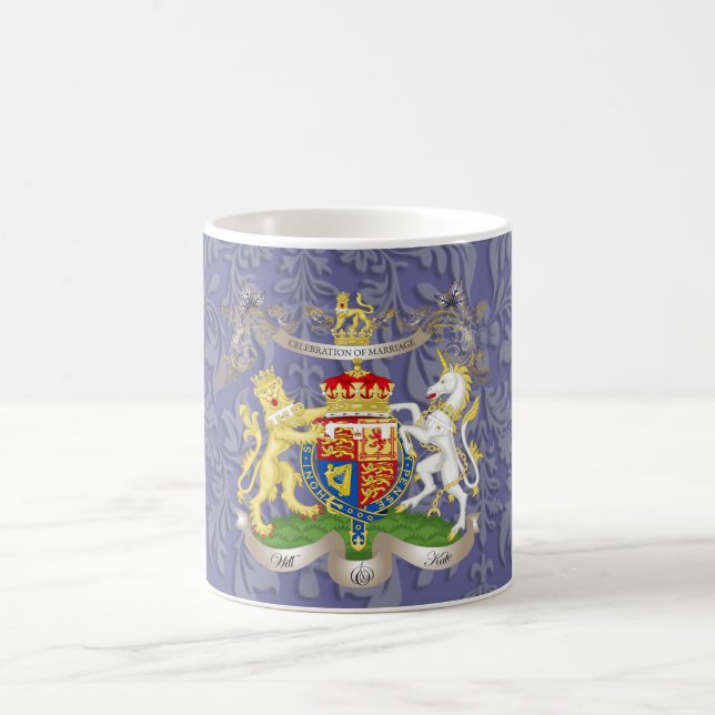Will+Kate Memorabilia Mugs, customisable colour! Coffee Mug (Center)
