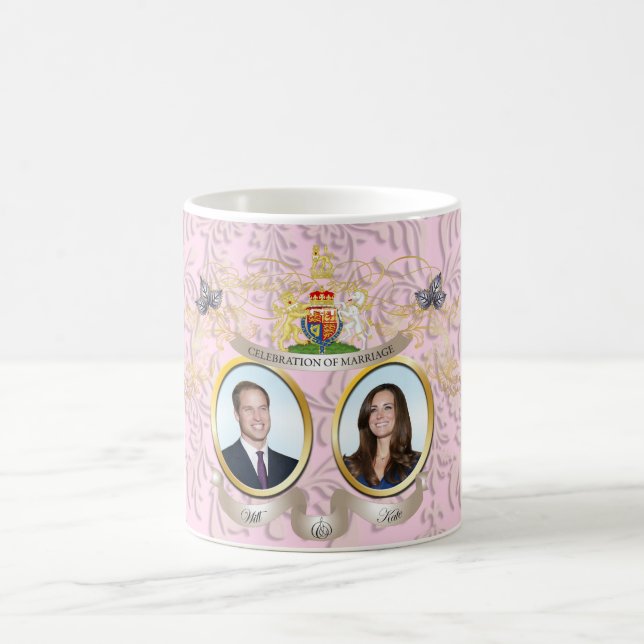 will & kate wedding /DIY colours Coffee Mug (Center)