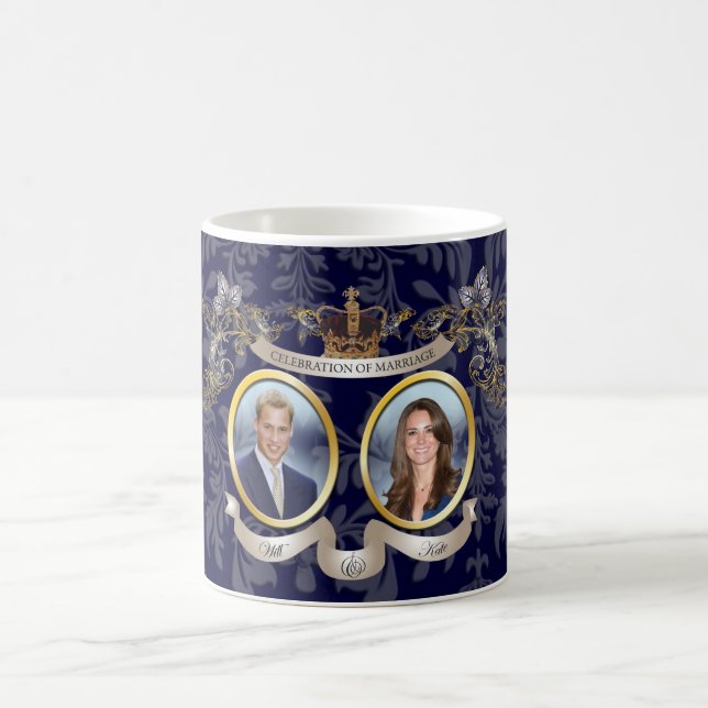 WILL+KATE WEDDING MEMORBILIA /DIY COLOR COFFEE MUG (Center)
