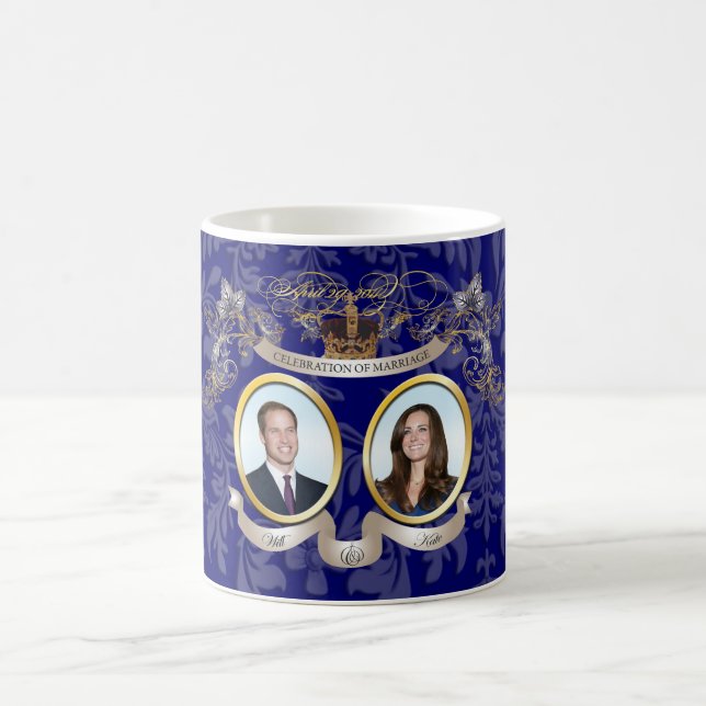 Will+Kate wedding Memorbilia mugs (Center)