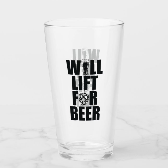 Will Lift For Beer Glass (Front)
