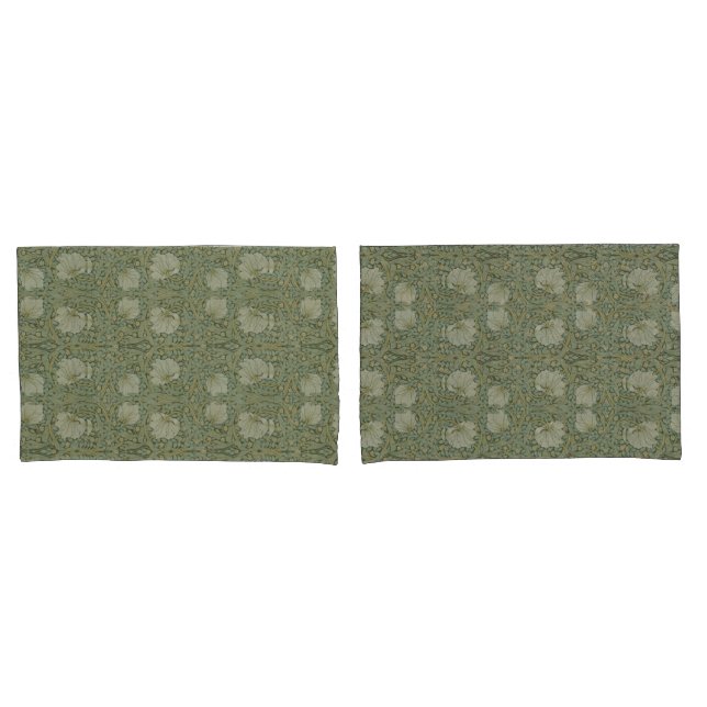 Will Morris Reversible  Pimpernel Strawberry Thief Pillowcase (Front-Set)