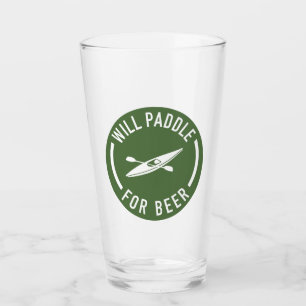Will Paddle For Beer Glass
