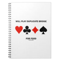 Will Play Duplicate Bridge For Food Card Suits