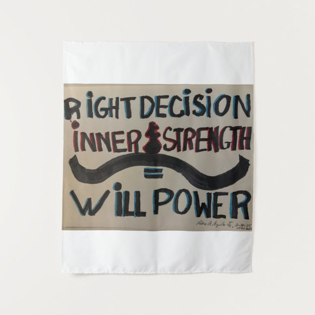 "Will Power" Medium (50" x 60") Tapestry (Front)