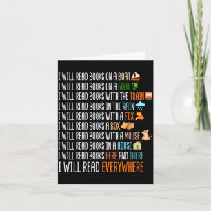 Will read books on a boat & everywhere reading card