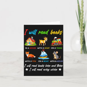 Will read books on a boat & everywhere reading card
