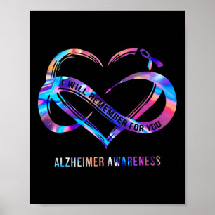 Will Remember For You Alzheimerheimer Awareness 1 Poster