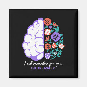 Will Remember For You Alzheimerheimer's Awareness Magnet