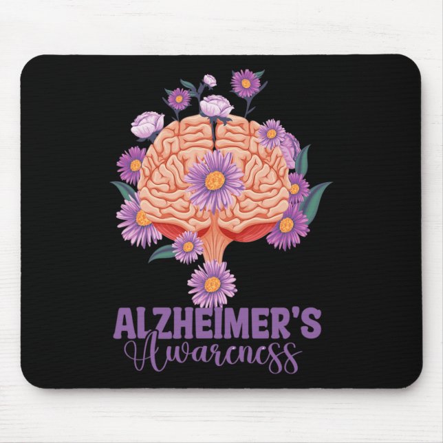 Will Remember For You Brain Alzheimerheimer's Awar Mouse Pad (Front)