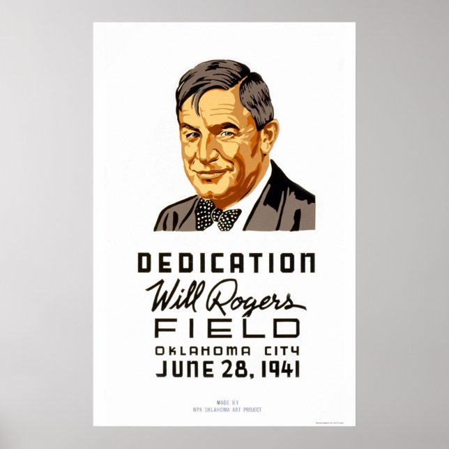 Will Rogers Field 1941 WPA Poster (Front)