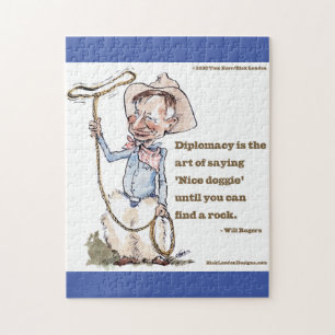 Will Rogers & Quote Jigsaw Puzzle