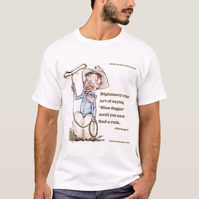 Will Rogers & Quote T-Shirt (Front)