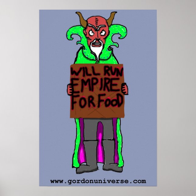 Will Run Empire For Food Poster (Front)