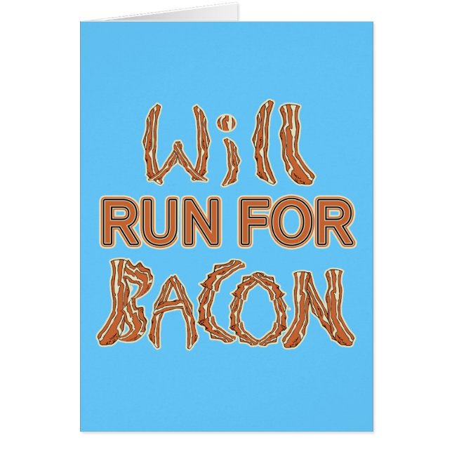 WILL RUN FOR BACON Running Tees & Gear (Front)