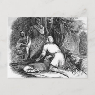 Will Scarlet Kills a Buck Postcard