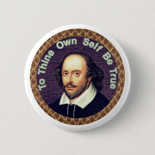 Will Shakespeare 6 Cm Round Badge