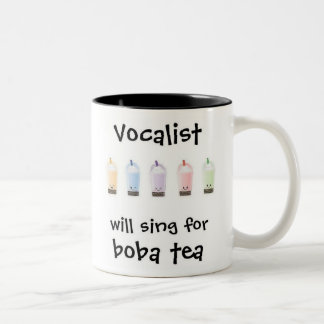Will Sing for Boba Tea Two-Tone Coffee Mug