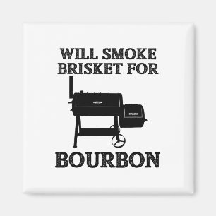 Will Smoke Brisket Bourbon Lover Grill Cooking Gif Magnet