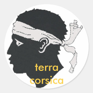 will terra Corsica of stiker Classic Round Sticker