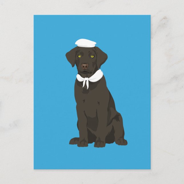 Will The Brown Labrador Retriever Postcard (Front)