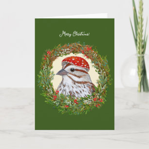 Will the sparrow Christmas card