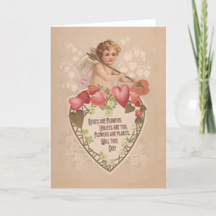 WILL THIS DO? - funny antique Valentine's day card