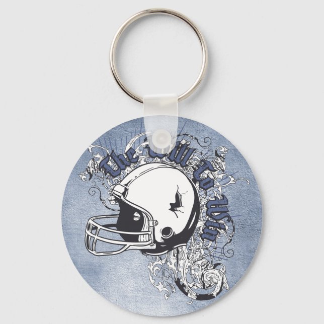 Will to Win Football Key Ring (Front)
