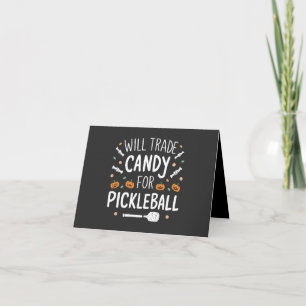 Will Trade Candy For Pickleball Spooky Halloween   Invitation