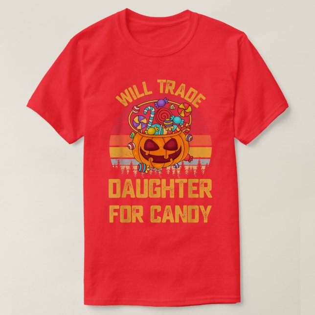 Will Trade Daughter For Candy Cute Kids Boys Girls T-Shirt (Design Front)