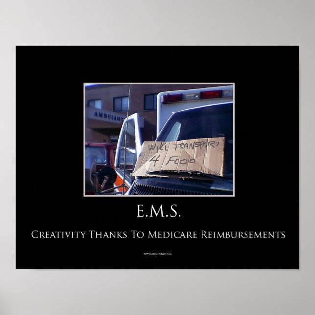 Will Transport For Food Motivational Poster (Front)