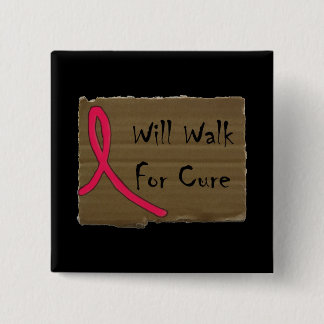 Will Walk For Cure Button