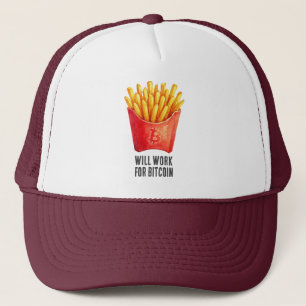 Will Work For Bitcoin Trucker Hat