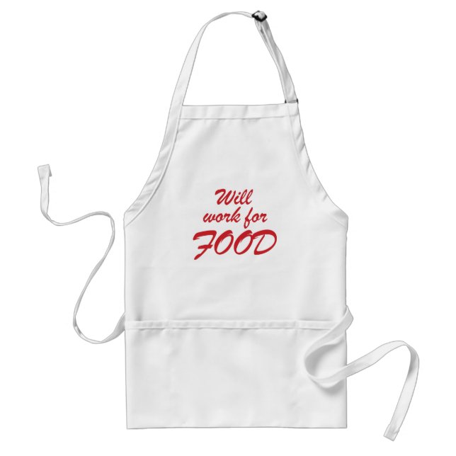 Will work for food standard apron (Front)