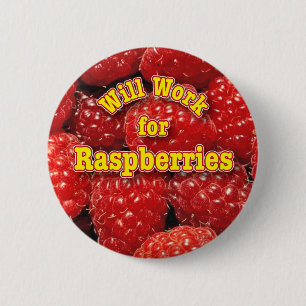 will work for raspberries 6 cm round badge