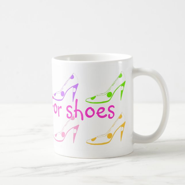 Will Work for Shoes Coffee Mug (Right)