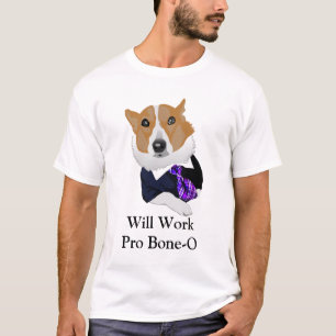 Will Work Pro Bone-O Lawyer Dog Meme T-Shirt
