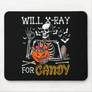 Will X-ray For Candy Christmas Radiologist Lover J Mouse Pad
