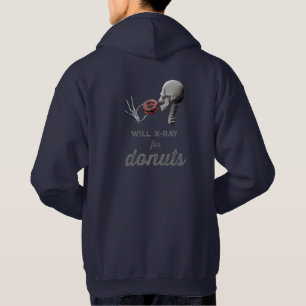 Will X-Ray for Donuts and Radiation Symbol Hoodie