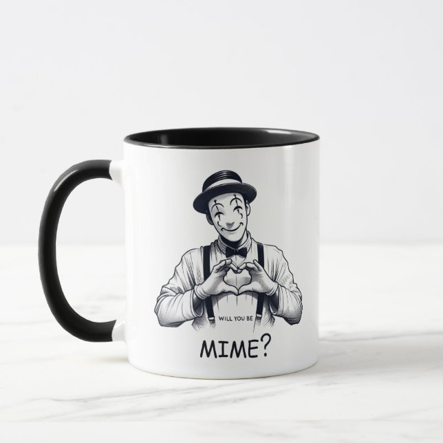 Will you be mime? mug (Left)
