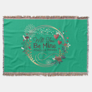 Will You Be Mine – A Timeless Promise of Love Throw Blanket