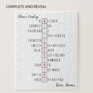 Will You Be Mine - Unique Love Declaration Reveal  Jigsaw Puzzle