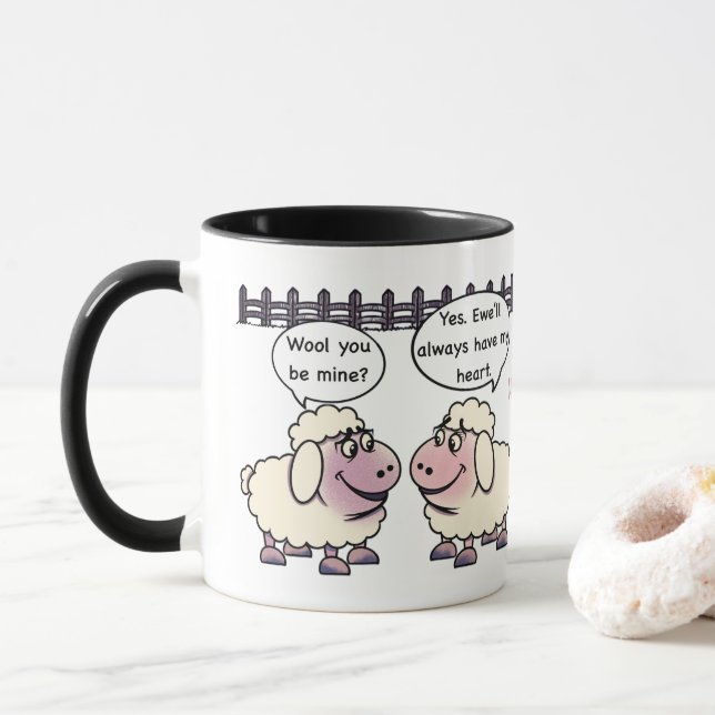 Will You Be Mine Valentine's Mug (With Donut)