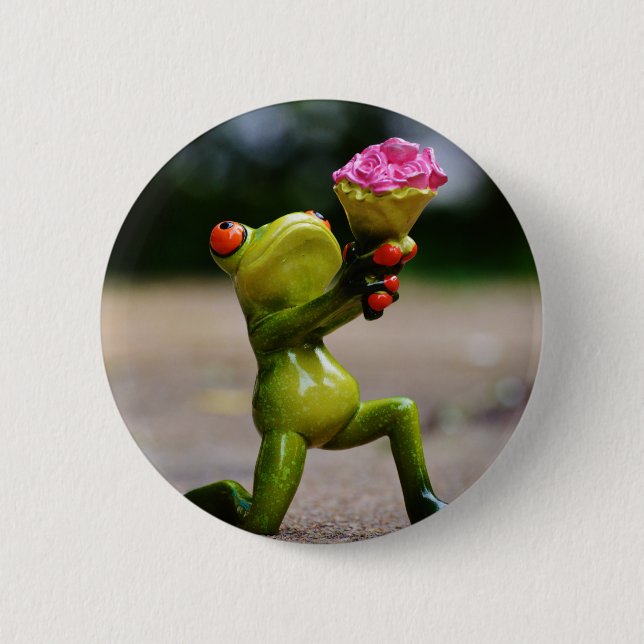 Will you be my.... 6 cm round badge (Front)