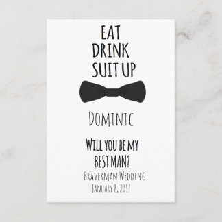 will you be my Best Man? Best Man Wedding Invite