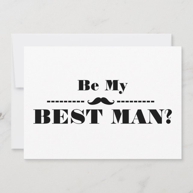 Will You Be My Best Man Invitation (Front)