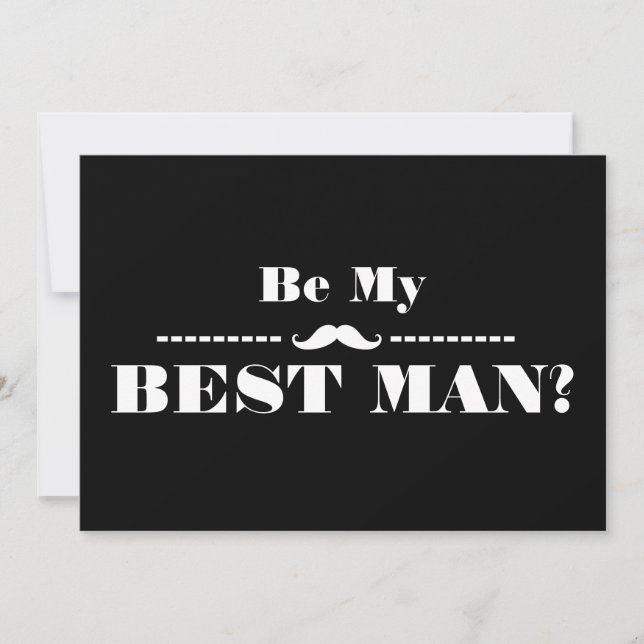 Will You Be My Best Man Invitation (Front)